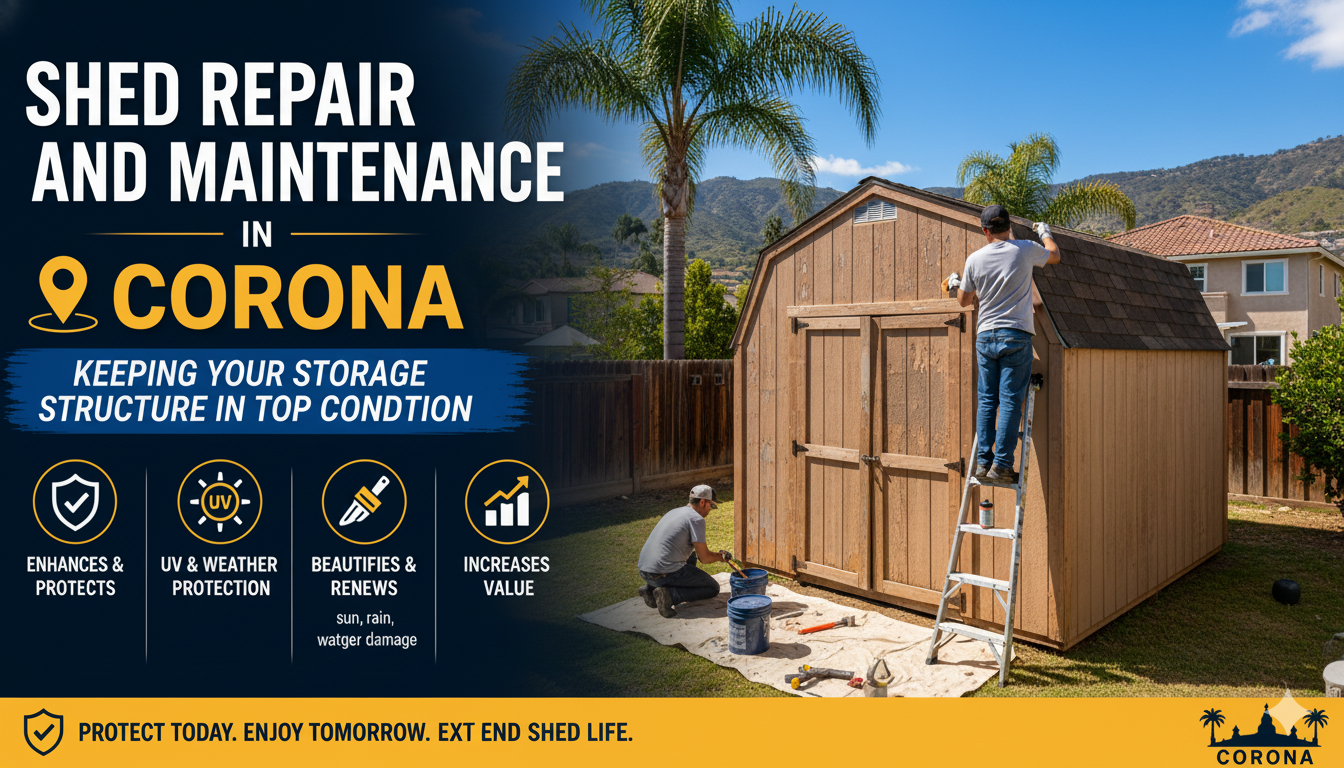 Shed Repair and Maintenance Services in Corona: Keeping Your Storage Structure in Top Condition